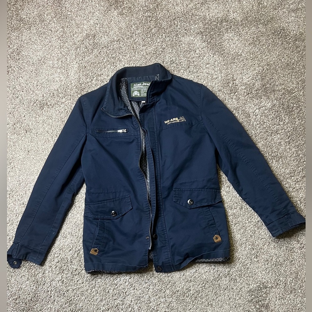 Woman’s Nian Jeep Utility Jacket Size XXL in Navy